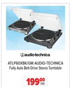 2001 Audio Video ATLP60XBK/GM AUDIO-TECHNICA Fully Auto Belt-Drive Stereo Turntable offer
