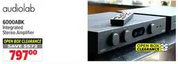 2001 Audio Video 6000ABK Integrated Stereo Amplifier offer