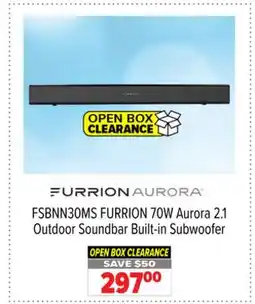 2001 Audio Video FSBNN30MS FURRION 70W Aurora 2.1 Outdoor Soundbar Built-in Subwoofer offer