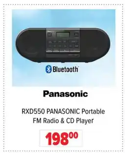 2001 Audio Video RXD550 PANASONIC Portable FM Radio & CD Player offer
