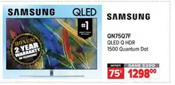 2001 Audio Video QN75Q7F 75 QLED Q HDR 1500 Quantum Dot offer