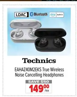 2001 Audio Video EAHAZ40M2EKS True Wireless Noise Cancelling Headphones offer