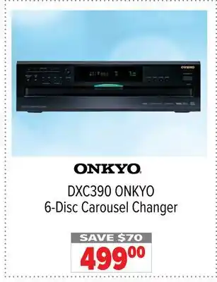 2001 Audio Video DXC390 ONKYO 6-Disc Carousel Changer offer