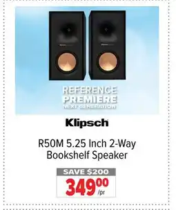 2001 Audio Video R50M 5.25 Inch 2-Way Bookshelf Speaker offer