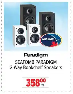 2001 Audio Video SEATOMB PARADIGM 2-Way Bookshelf Speakers offer