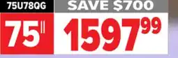 2001 Audio Video 75U78QG 75 Hisense QLED Mini-LED Pro offer