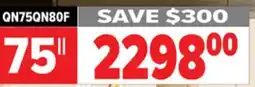 2001 Audio Video QN75QN80F SAMSUNG NEO QLED 4K 75 offer
