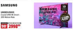 2001 Audio Video SAMSUNG 98 UN98DU9000 Crystal UHD 4K Smart - 200 Motion Rate offer