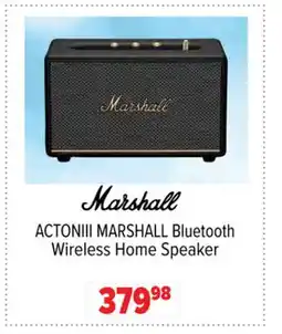 2001 Audio Video ACTONIII MARSHALL Bluetooth Wireless Home Speaker offer