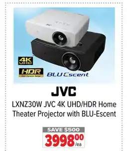 2001 Audio Video LXNZ30W JVC 4K UHD/HDR Home Theater Projector with BLU-Escent offer