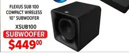 2001 Audio Video XSUB100 FLEXUS SUB 100 COMPACT WIRELESS 10 SUBWOOFER offer