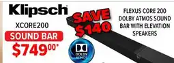 2001 Audio Video XCORE200 Klipsch SOUND BAR offer