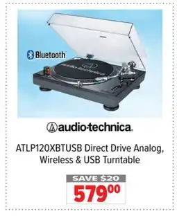 2001 Audio Video ATLP120XBTUSB Direct Drive Analog, Wireless & USB Turntable offer