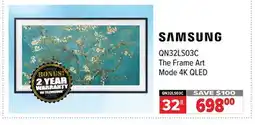 2001 Audio Video QN32LS03C Samsung 32 The Frame Art Mode 4K QLED offer