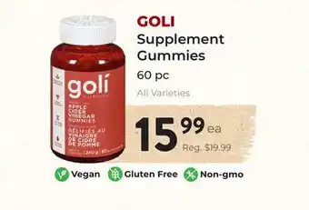 Marche Leo's GOLI Supplement Gummies offer