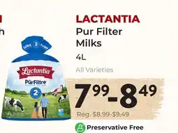 Marche Leo's LACTANTIA Pur Filter Milks offer