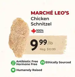 Marche Leo's MARCHÉ LEO'S Chicken Schnitzel offer