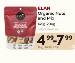 Marche Leo's ELAN Organic Nuts and Mix offer
