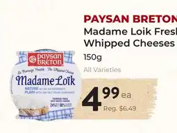 Marche Leo's PAYSAN BRETON Madame Loik Fresh Whipped Cheeses offer