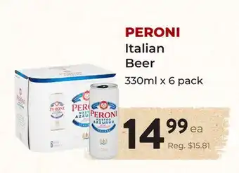 Marche Leo's PERONI Italian Beer offer