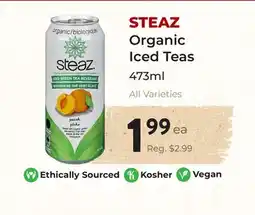 Marche Leo's STEAZ Organic Iced Teas offer