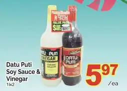 T&T Supermarket DATU PUTI SOY SAUCE & VINEGAR, 1LX2 offer