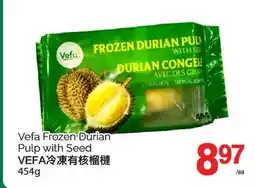 T&T Supermarket VEFA FROZEN DURIAN PULP WITH SEED, 454G offer