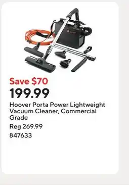 Staples Hoover Porta Power Lightweight Vacuum Cleaner, Commercial Grade offer