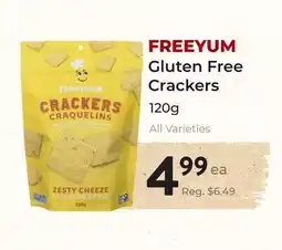 Marche Leo's FREEYUM Gluten Free Crackers offer