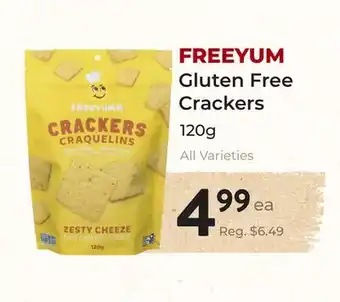 Marche Leo's FREEYUM Gluten Free Crackers offer