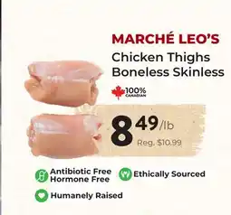 Marche Leo's Marche Leo's Chicken Thighs Boneless Skinless offer
