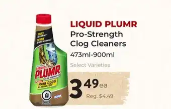 Marche Leo's LIQUID PLUMR Pro-Strength Clog Cleaners offer
