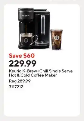 Staples Keurig K-Brew+Chill Single Serve Hot & Cold Coffee Maker offer