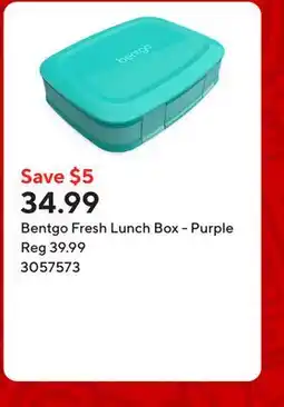 Staples Bentgo Fresh Lunch Box - Purple offer