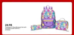 Staples Trailblazer 3-Piece Backpack Set with Insulated Cooler & Pencil Case - Purple Print offer