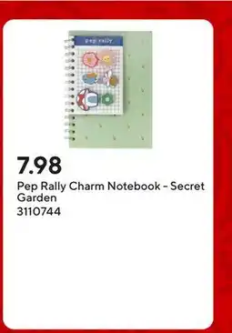 Staples Pep Rally Charm Notebook - Secret Garden offer