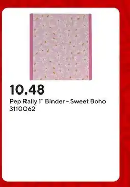 Staples Pep Rally 1 Binder - Sweet Boho offer