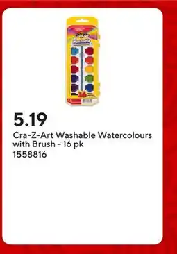 Staples Cra-Z-Art Washable Watercolours with Brush - 16 pk offer