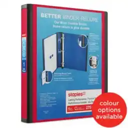 Staples Staples Better Binder - 1 - Red offer