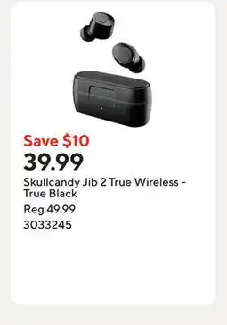 Staples Skullcandy Jib 2 True Wireless - True Black offer