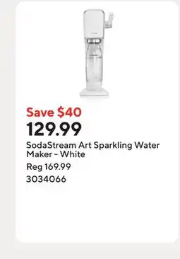 Staples SodaStream Art Sparkling Water Maker - White offer