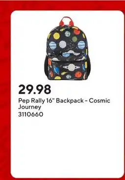 Staples Pep Rally 16 Backpack - Cosmic Journey offer