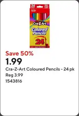Staples Cra-Z-Art Coloured Pencils - 24 pk offer