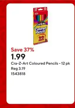 Staples Cra-Z-Art Coloured Pencils - 12 pk offer
