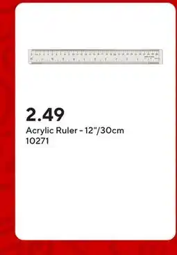 Staples Acrylic Ruler - 12/30cm offer