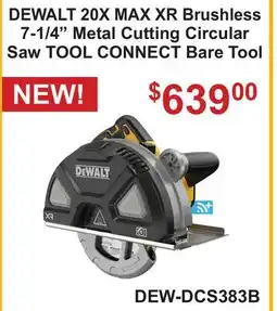 Atlas Tools & Machinery DEWALT 20X MAX XR Brushless 7-1/4 Metal Cutting Circular Saw TOOL CONNECT Bare Tool offer