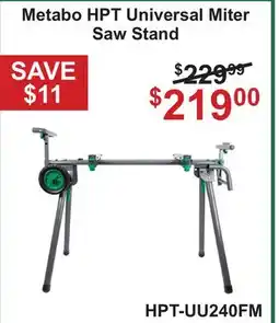 Atlas Tools & Machinery Metabo HPT Universal Miter Saw Stand offer