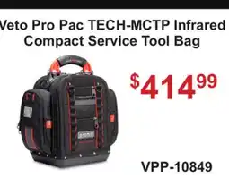 Atlas Tools & Machinery Veto Pro Pac TECH-MCTP Infrared Compact Service Tool Bag offer