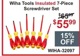 Atlas Tools & Machinery Wiha Tools Insulated 7-Piece Screwdriver Set offer