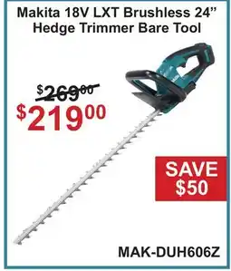 Atlas Tools & Machinery Makita 18V LXT Brushless 24 Hedge Trimmer offer